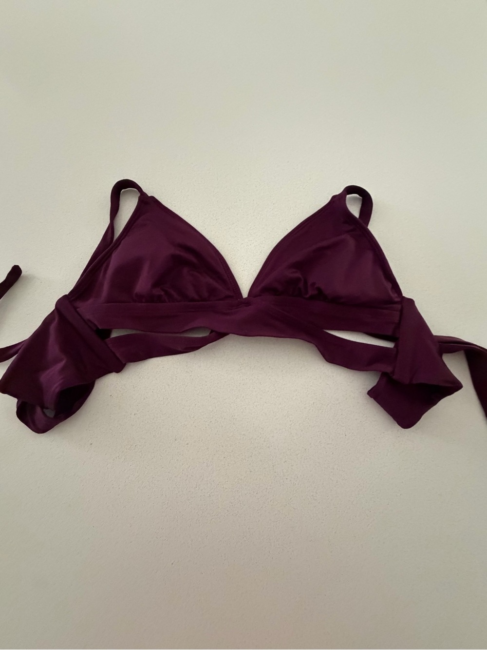 Plum Triangle Bikini Top